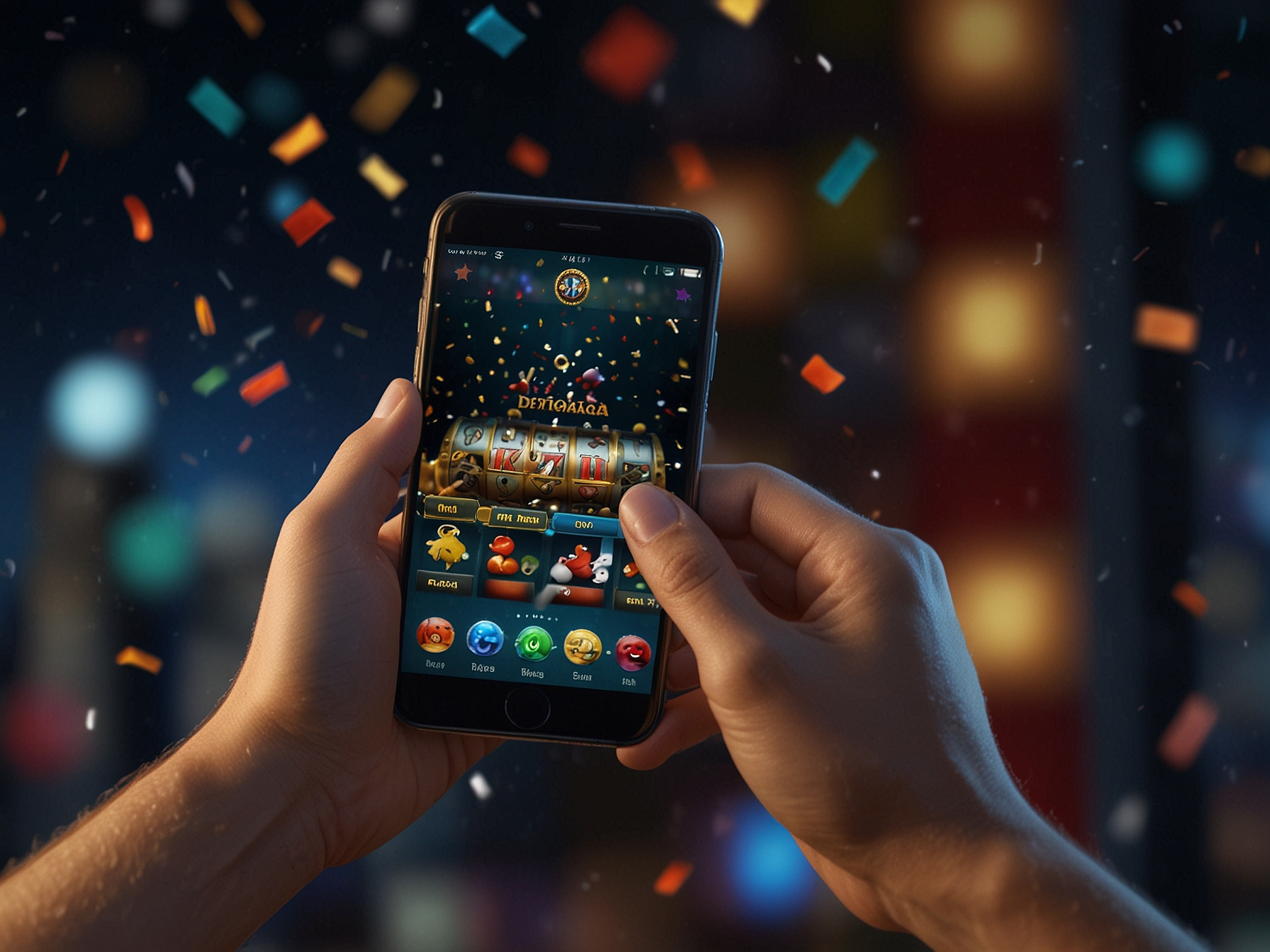 Player celebrating a royal win